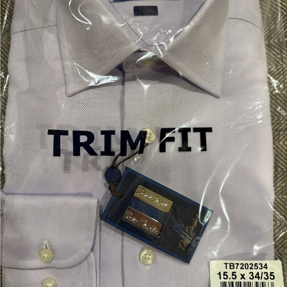 David Donahue Lavender Dress Shirt (trim fit) - Picture 3 of 3